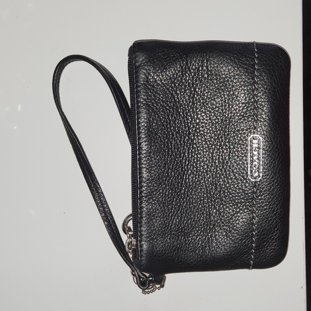 Coach leather Wristlet